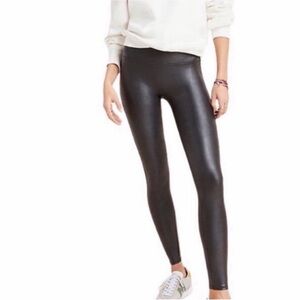 Spanx Black Faux Leather Leggings